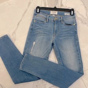 FRAME high-rise skinny jeans